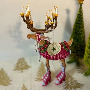 Patience Brewster Dashaway Donna 12” reindeer holiday figurine.
